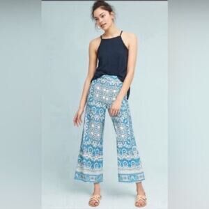 Feather Bone by Anthropologie / Talese Wide Leg Linen Pant
